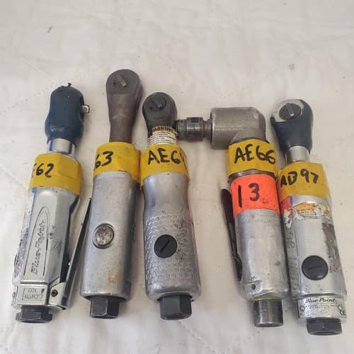 Lot of 5 Assorted Ratchet Wrench 90 Degree Angle Air Drill & Die Grinder LOT-15 - Image 1