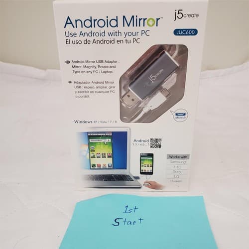 J5create Android Mirror JUC600 - Use PC to full control of your Android Device - Image 1