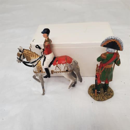 Napoleonic Guards on Horseback Lead Metal Toy Soldier - Thumbnail 2