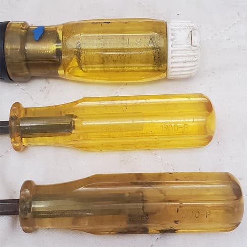 Lot of 5 Assorted Slotted, Phillips, Bit Driver Screwdriver LOT-652 - Thumbnail 8