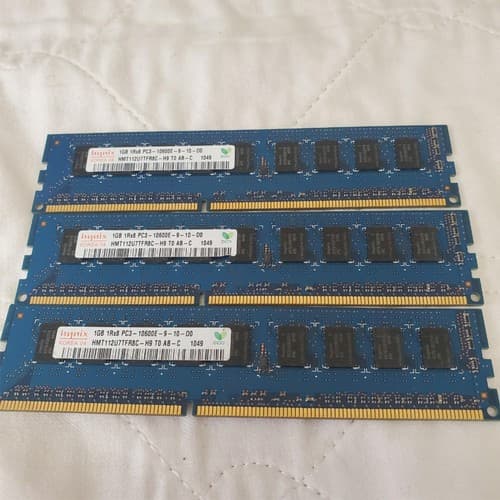 Hynix HMT112U7TFR8C-H9 1GB PC3-10600E DDR3 1333MHz RAM Memory Modules - Thumbnail 3