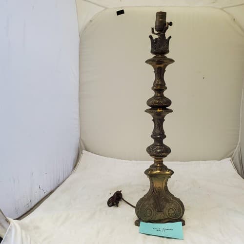 Vintage Solid Brass Claw Foot Table Lamps A6 - Image 1