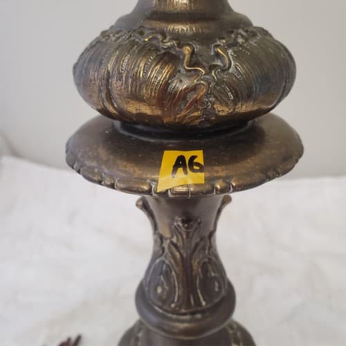 Vintage Solid Brass Claw Foot Table Lamps A6 - Thumbnail 2