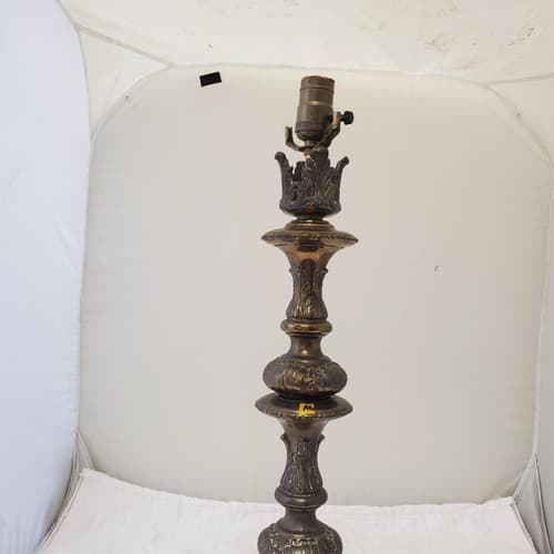 Vintage Solid Brass Claw Foot Table Lamps A6 - Thumbnail 4