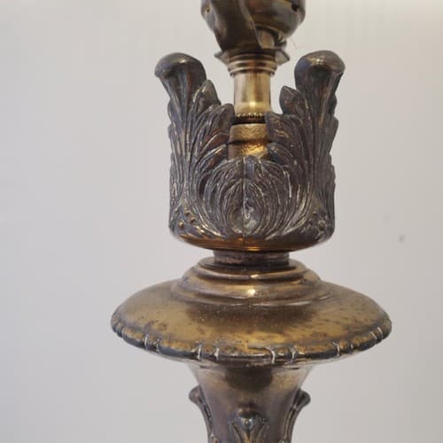 Vintage Solid Brass Claw Foot Table Lamps A6 - Thumbnail 6