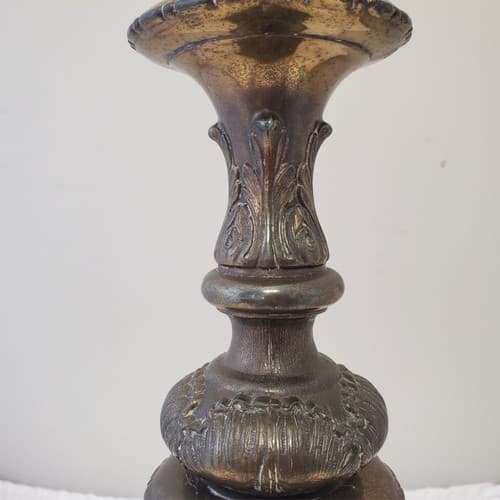 Vintage Solid Brass Claw Foot Table Lamps A6 - Thumbnail 7