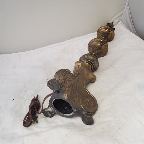 Vintage Solid Brass Claw Foot Table Lamps A6 - Thumbnail 10