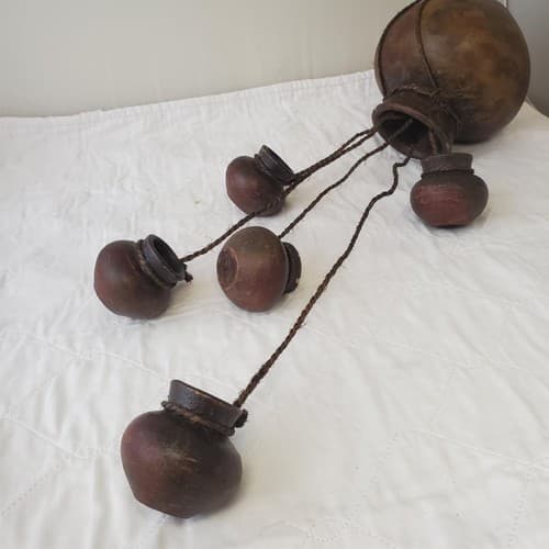 Vintage Set of 1940s Mexican Chocolate Pot Decorative Wall Hanging - Thumbnail 3