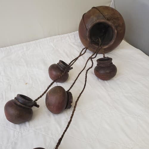 Vintage Set of 1940s Mexican Chocolate Pot Decorative Wall Hanging - Thumbnail 4