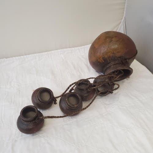 Vintage Set of 1940s Mexican Chocolate Pot Decorative Wall Hanging - Thumbnail 7