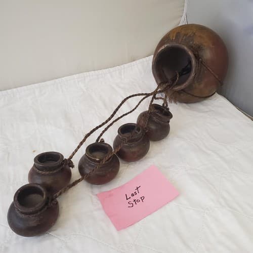 Vintage Set of 1940s Mexican Chocolate Pot Decorative Wall Hanging - Thumbnail 8