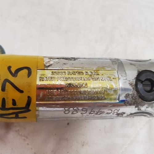 Taylor Pneumatic Air Grinder 22000 Rated RPM Rated Pressure 90 PSI G Max - Thumbnail 4