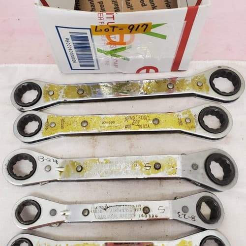 Lot of 11 Assorted Ratcheting Box End Wrench Set LOT-917 - Thumbnail 5