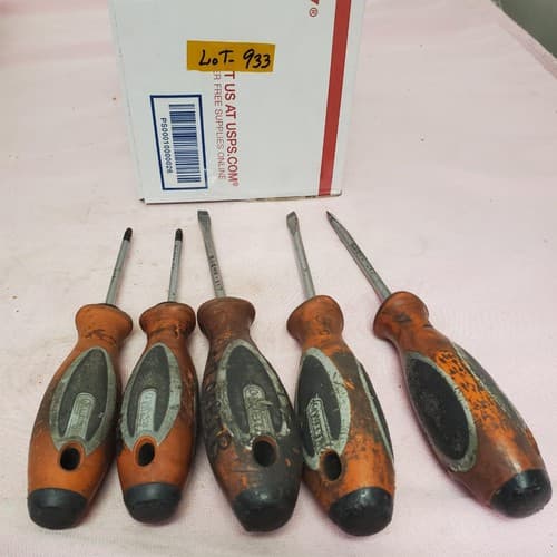 Lot of 5 Witte Flat Head & Phillips Head Screwdrivers LOT-933 - Image 1