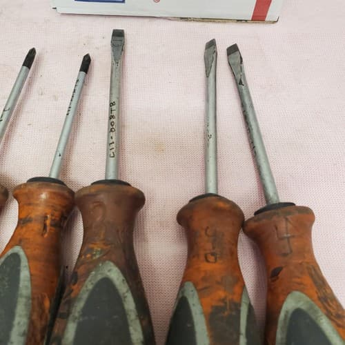 Lot of 5 Witte Flat Head & Phillips Head Screwdrivers LOT-933 - Thumbnail 6