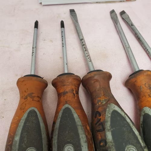 Lot of 5 Witte Flat Head & Phillips Head Screwdrivers LOT-933 - Thumbnail 5