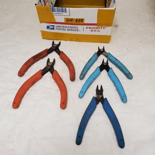 Lot of 5 Xuron Micro-Shear Flush Cutters LOT-888 - Image 1
