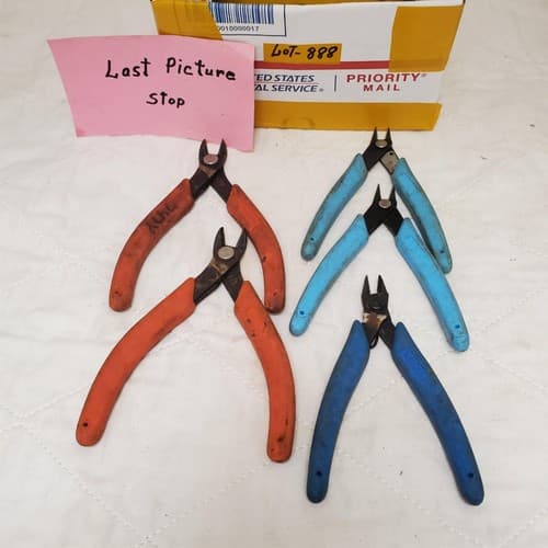 Lot of 5 Xuron Micro-Shear Flush Cutters LOT-888 - Thumbnail 5