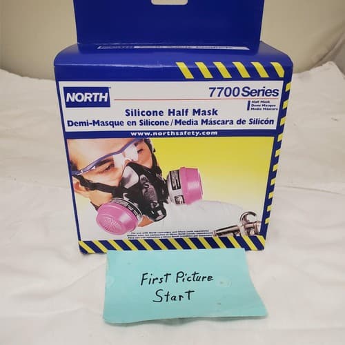 North Safety 7700-Series Respirator Silicone Half Mask 770030 Medium - Thumbnail 3