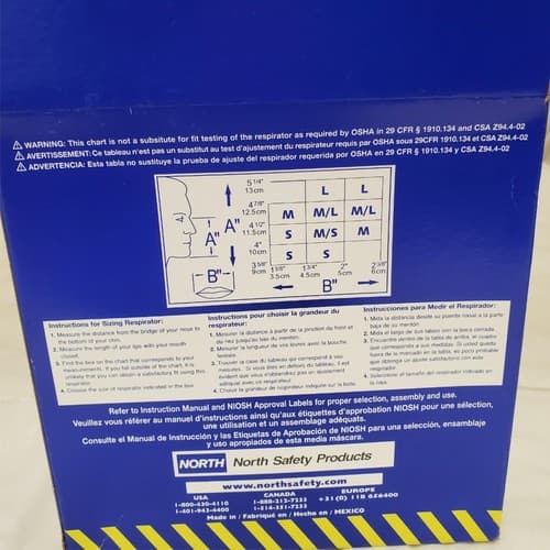 North Safety 7700-Series Respirator Silicone Half Mask 770030 Medium - Thumbnail 6