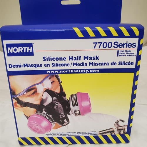 North Safety 7700-Series Respirator Silicone Half Mask 770030 Medium - Thumbnail 4