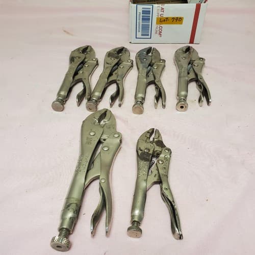 Lot of 6 Vise-Grip Locking Pliers Set LOT-787 - Image 1