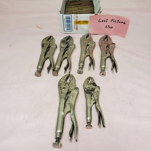 Lot of 6 Vise-Grip Locking Pliers Set LOT-787 - Thumbnail 8