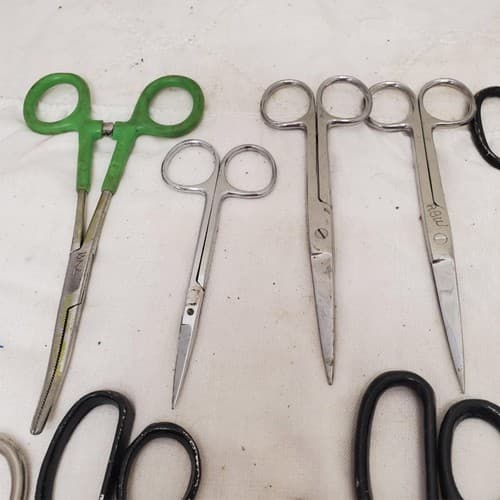 Lot of 15 Assorted Cutting Shears Pinking Scissors LOT-972 - Thumbnail 10