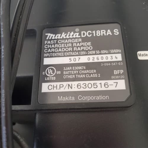 Makita DC18RA T Lithium Ion Rapid Fast Charger 240W 50-60Hz #9 - Thumbnail 4