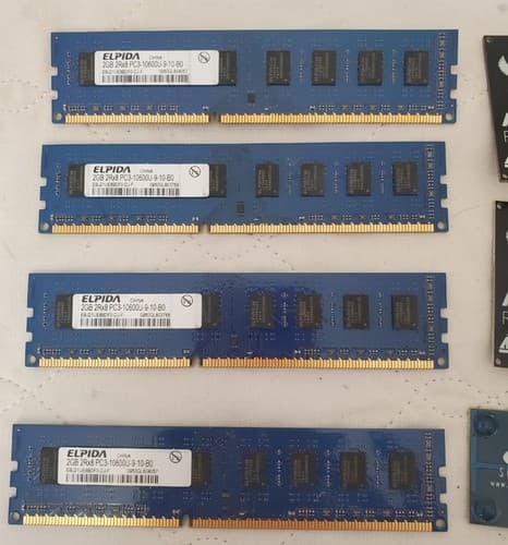 Lot of Computer RAM Sticks AVR Raven Elpida PC3-10600U - Thumbnail 2