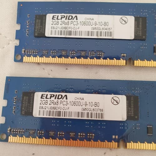 Lot of Computer RAM Sticks AVR Raven Elpida PC3-10600U - Thumbnail 4