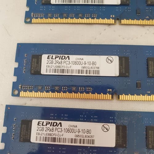 Lot of Computer RAM Sticks AVR Raven Elpida PC3-10600U - Thumbnail 5