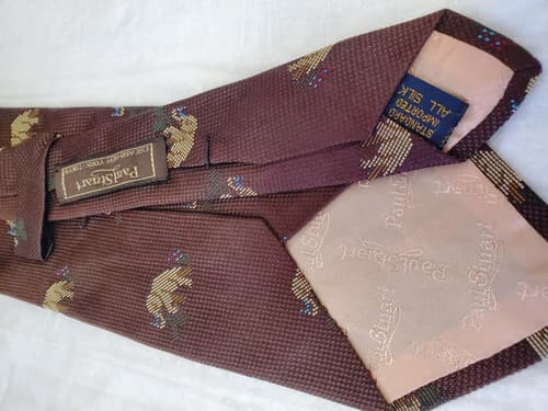 Paul Stuart Multicolor 100% Silk Men's Neck Tie - Thumbnail 4