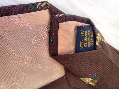 Paul Stuart Multicolor 100% Silk Men's Neck Tie - Thumbnail 6