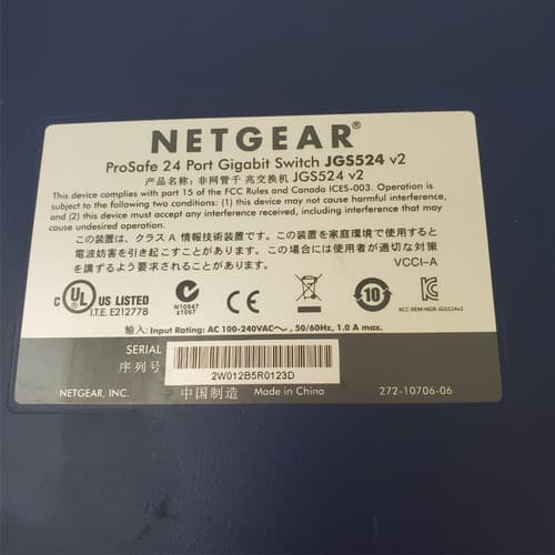 NETGEAR ProSafe JGS524 ProSafe 24 Port Gigabit Network Switch - Thumbnail 6