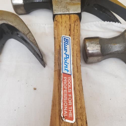 Lot of 5 Vintage Wooden Handle Claw Hammers LOT-880 - Thumbnail 5