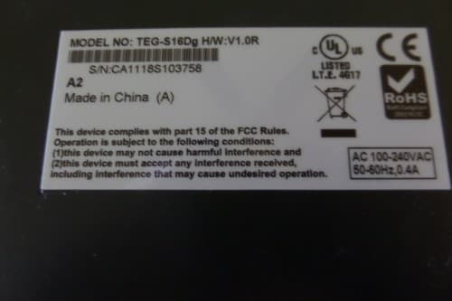 TrendNet TEG-S16Dg 16-Port Gigabit Switch - Thumbnail 4