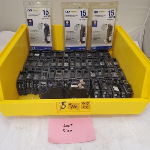 Large Lot of 47 Used Circuit Breakers Assorted #15 - Thumbnail 15