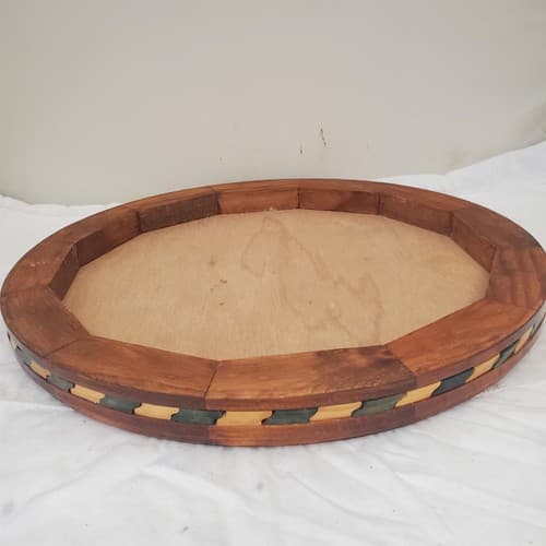 Beautiful Aztec Mayan Calendar Hand Carved Wooden Art - Thumbnail 4