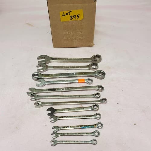 Lot of 12 Assorted Open End Combination Wrench Set LOT-395 - Image 1