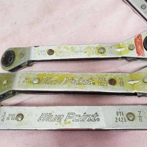 Lot of 5 Assorted Ratcheting Box End Wrench Set LOT-492 - Thumbnail 5