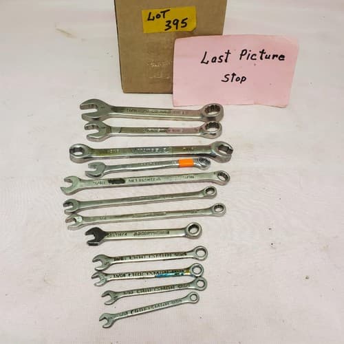 Lot of 12 Assorted Open End Combination Wrench Set LOT-395 - Thumbnail 7