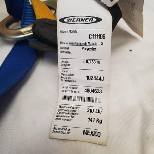 Werner Model C111106 Litefit Plus Construction Harness ML/MG - Thumbnail 11