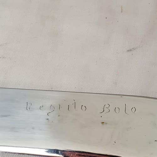 D2 Tool Steel Custom Sword Knife Hunting Machete with Leather Sheath - Thumbnail 5