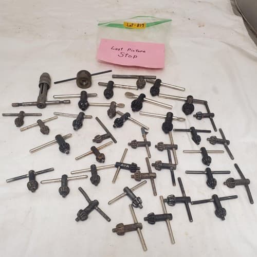 Lot of 37 Assorted Drill Chuck Keys Jacobs & More LOT-817 - Thumbnail 8