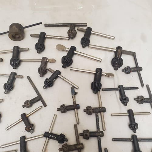 Lot of 37 Assorted Drill Chuck Keys Jacobs & More LOT-817 - Thumbnail 5