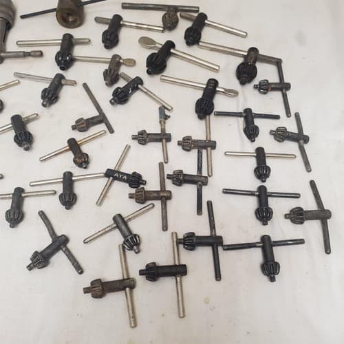 Lot of 37 Assorted Drill Chuck Keys Jacobs & More LOT-817 - Thumbnail 6