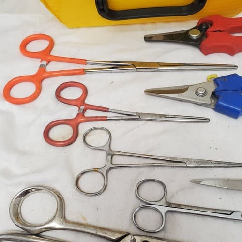 Lot of 9 Assorted Shears Scissors & Crimping Tool LOT-878 - Thumbnail 4