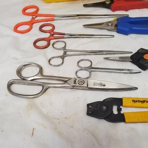 Lot of 9 Assorted Shears Scissors & Crimping Tool LOT-878 - Thumbnail 6
