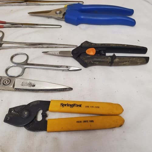 Lot of 9 Assorted Shears Scissors & Crimping Tool LOT-878 - Thumbnail 7